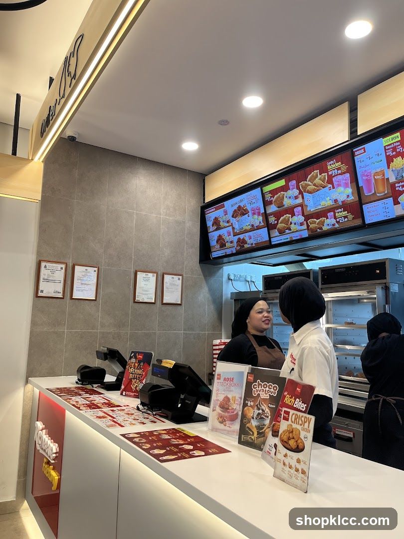 Fast Food Counter Interior