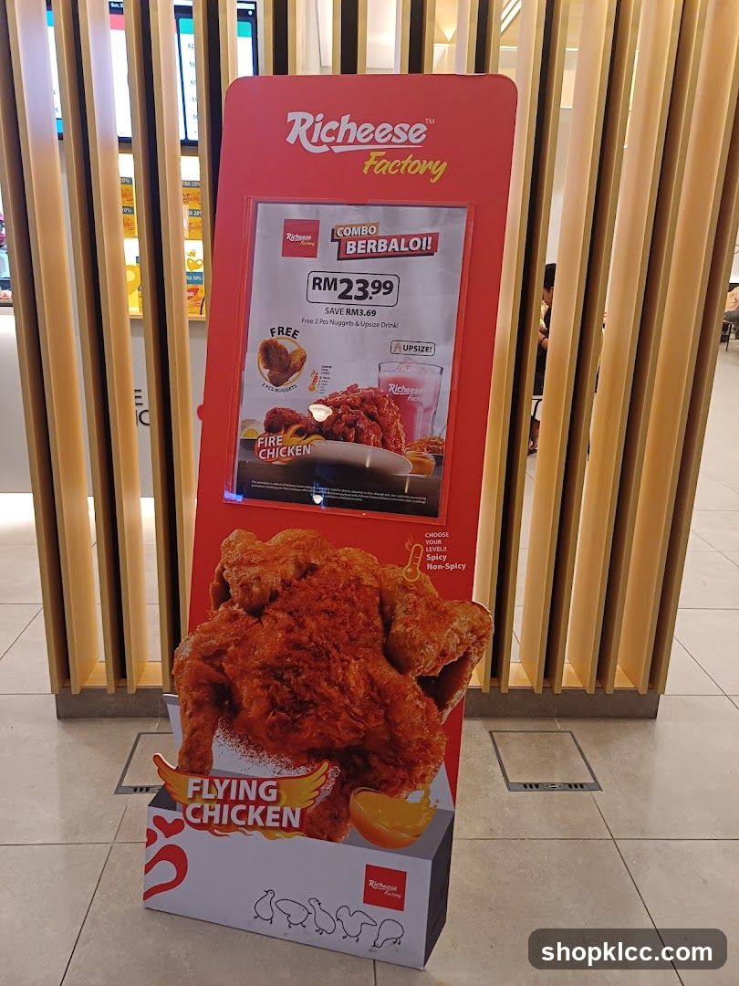 Richeese Factory Flyer Display