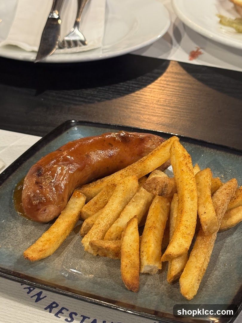 Sausage and Fries Plate