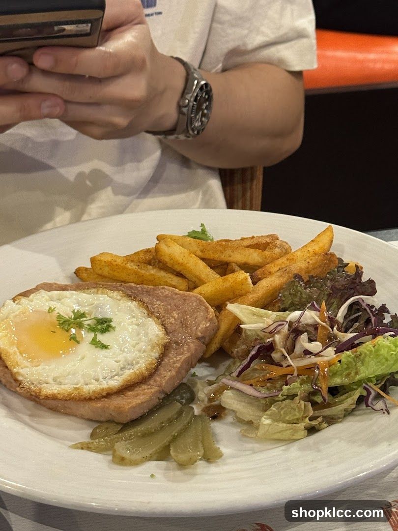 Fried Egg and Fries Meal