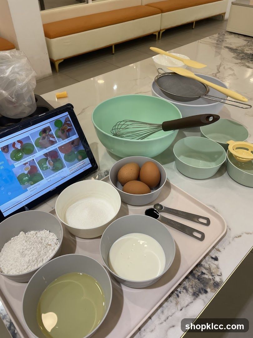 Baking Preparation Setup