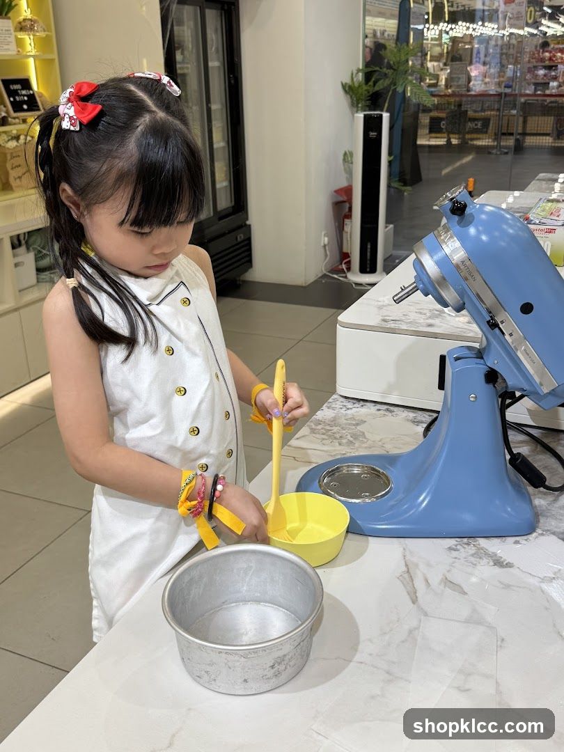 Child Baking in Kitchen
