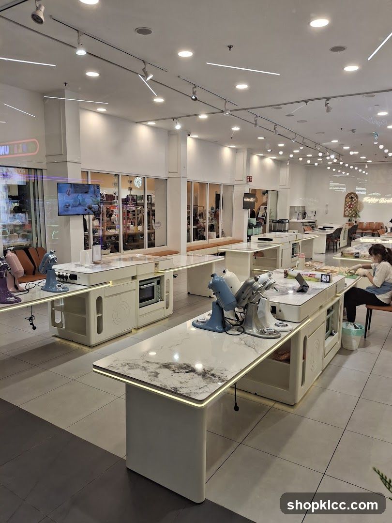 Interior of a kitchen appliance showroom