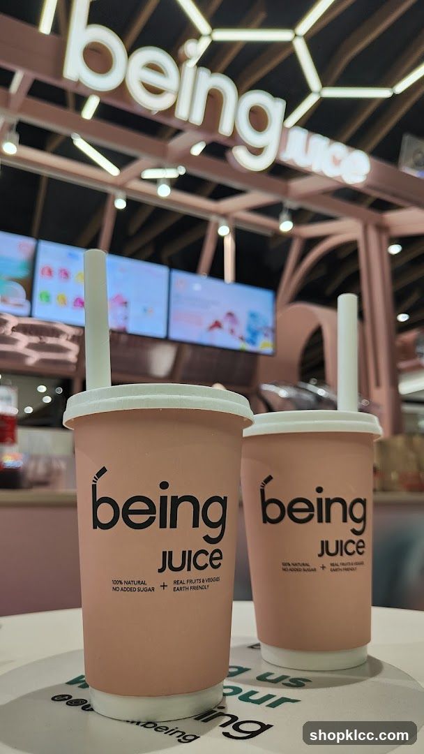 being juice cups on table