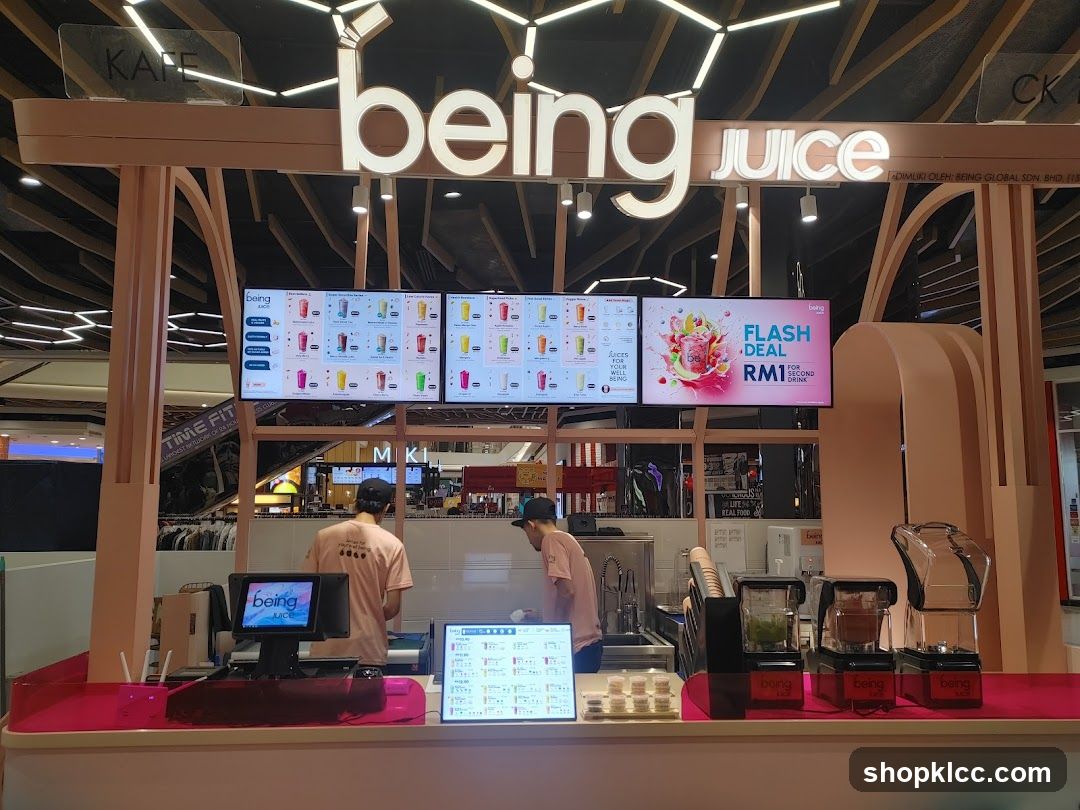 being juice shop interior