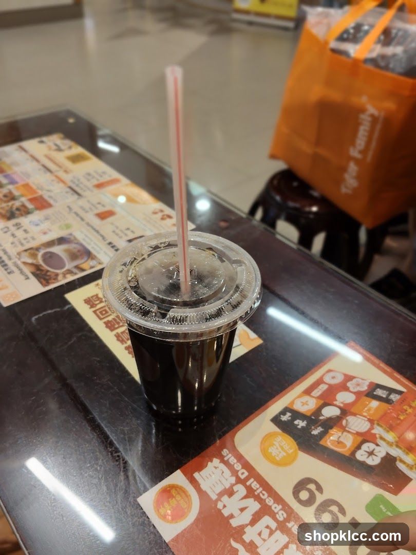 Beverage and Flyers on Table