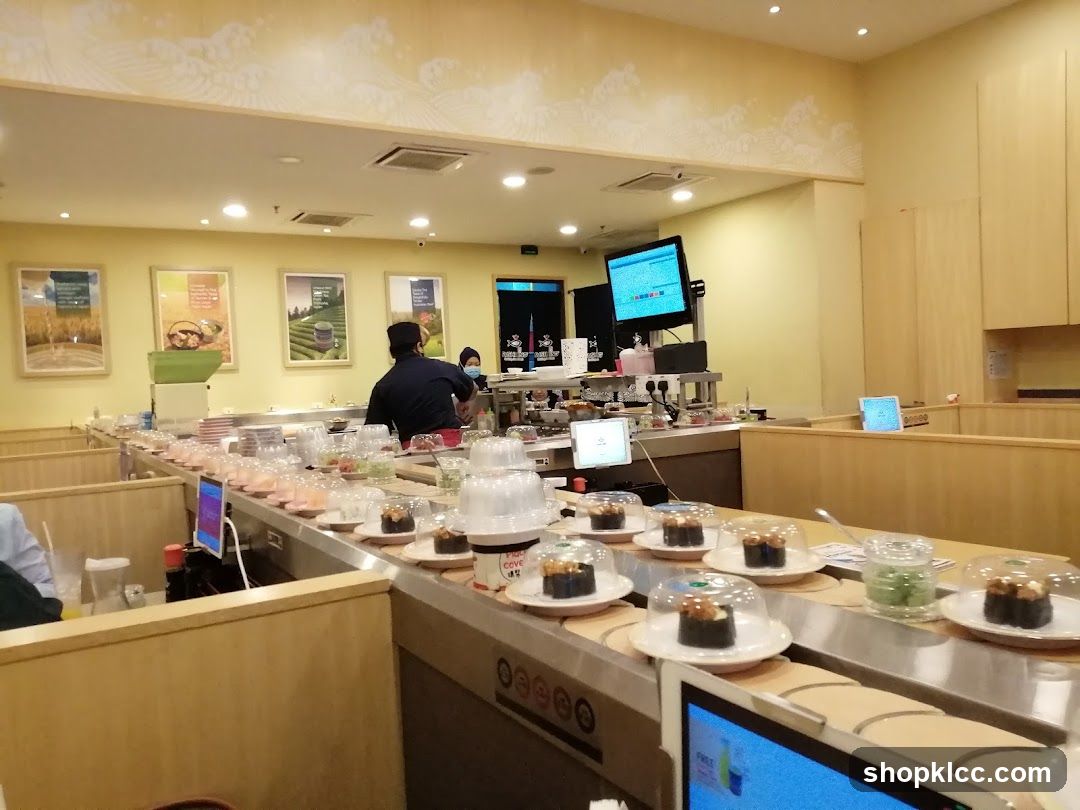 Sushi Conveyor Belt Restaurant Interior