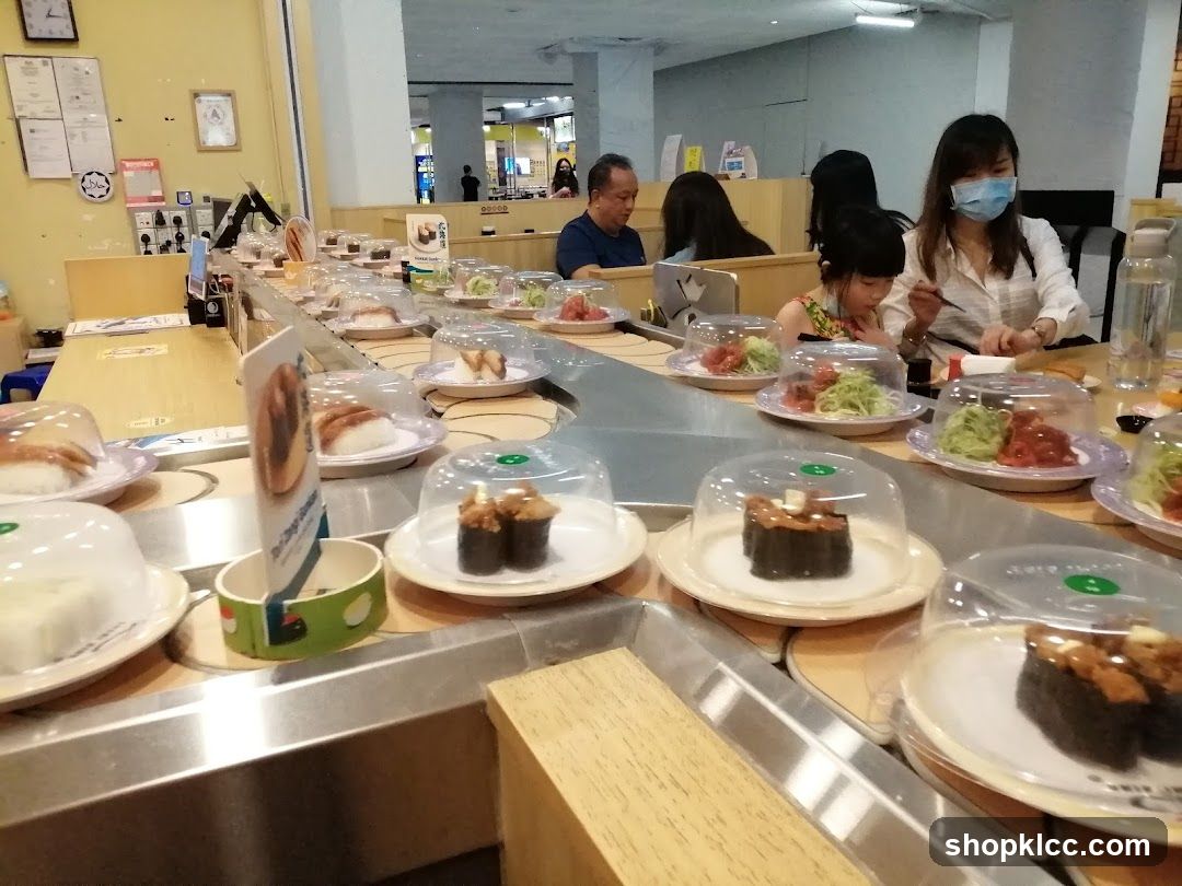 Sushi Conveyor Belt Restaurant Interior