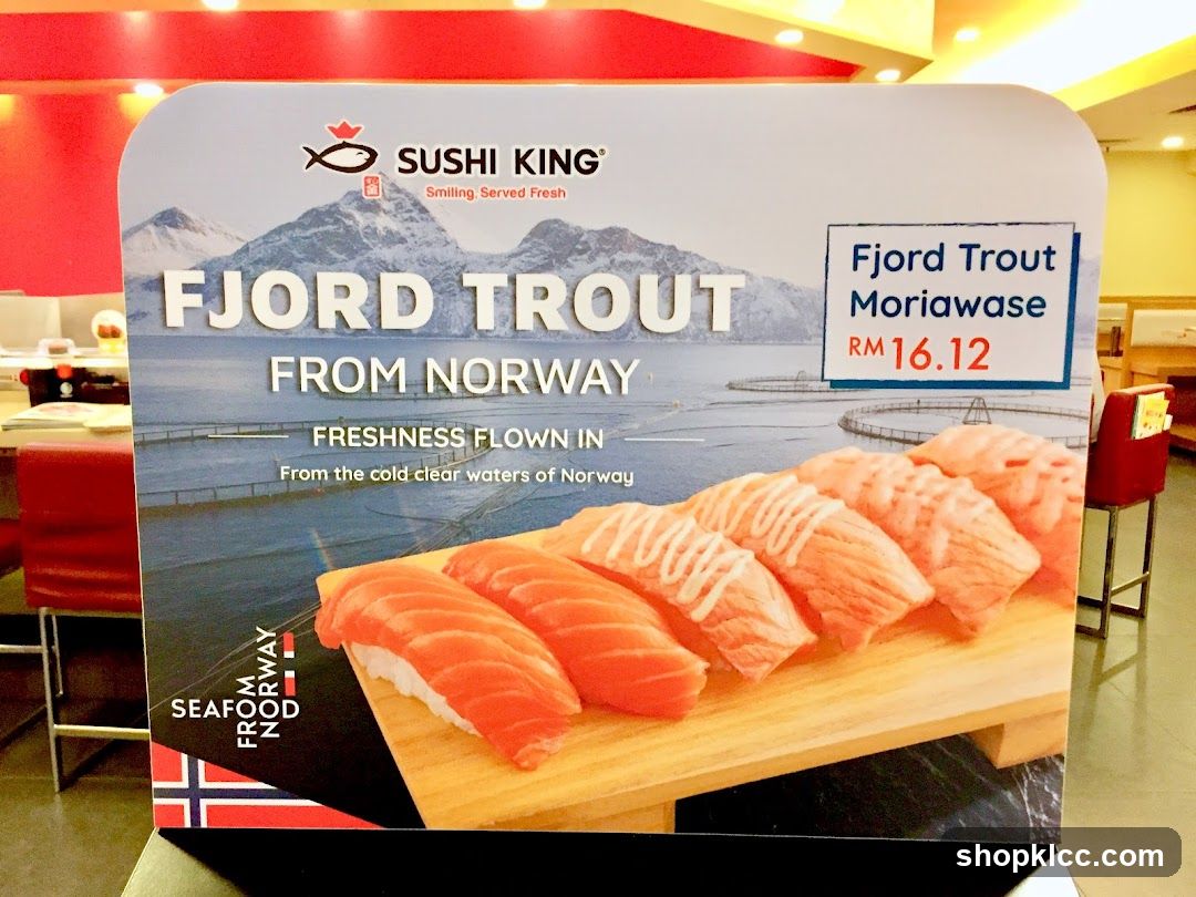Sushi King Fjord Trout Display