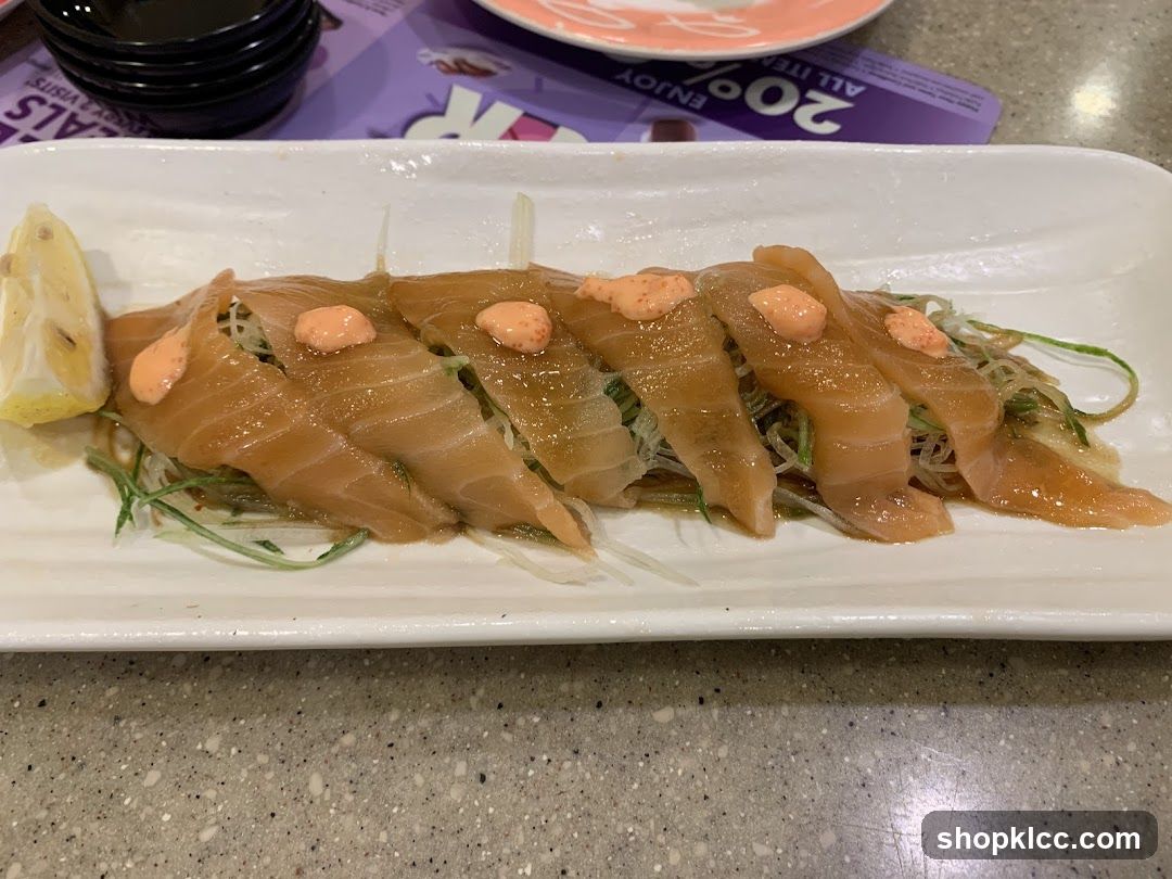 Sashimi Platter with Lemon and Sauce