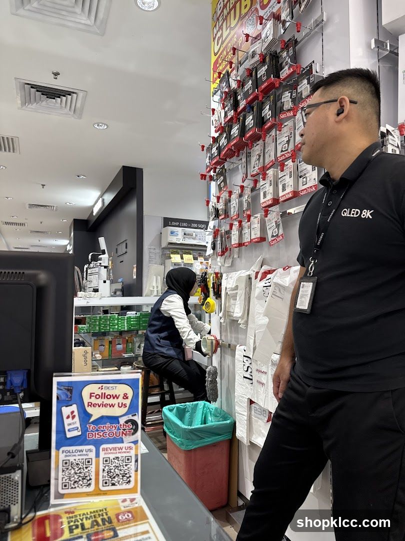 Store Interior with Staff and Products