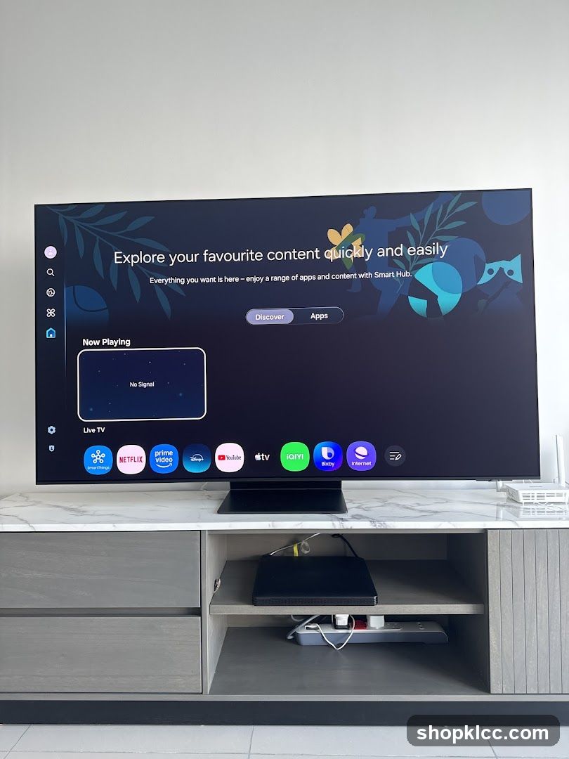 Smart TV Interface Display