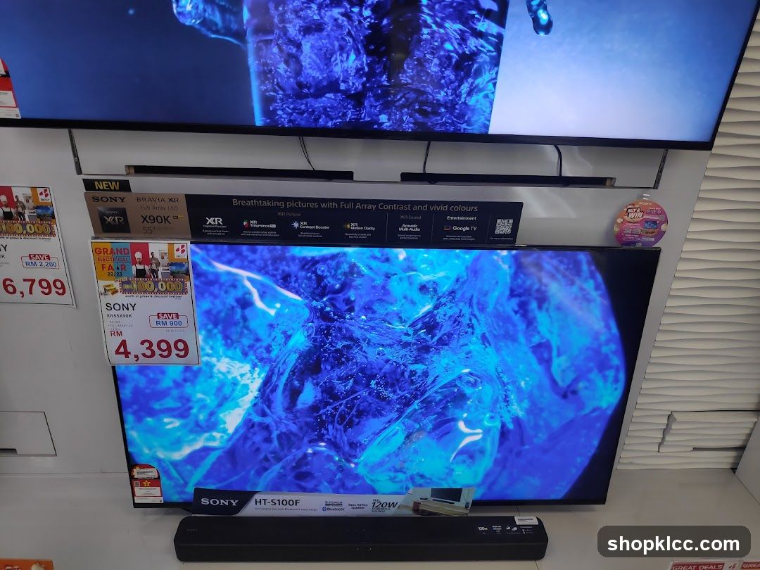Sony TV Display in Store