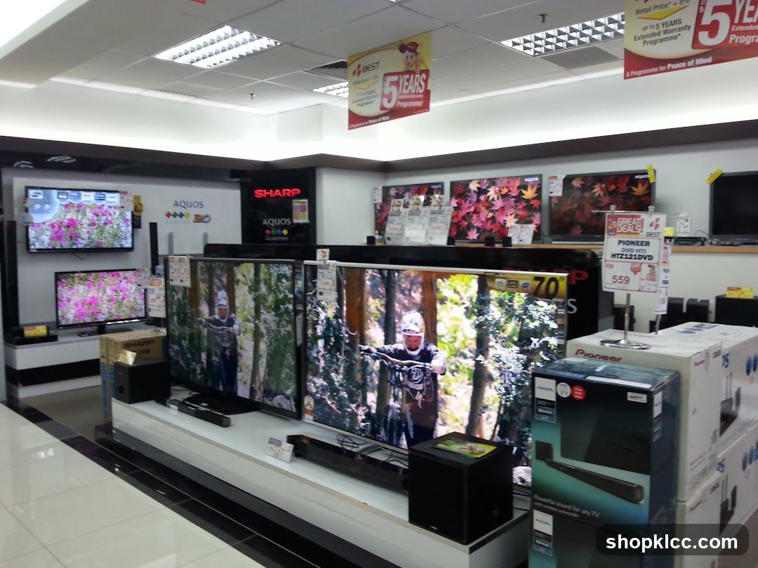 Electronics Store Interior Display