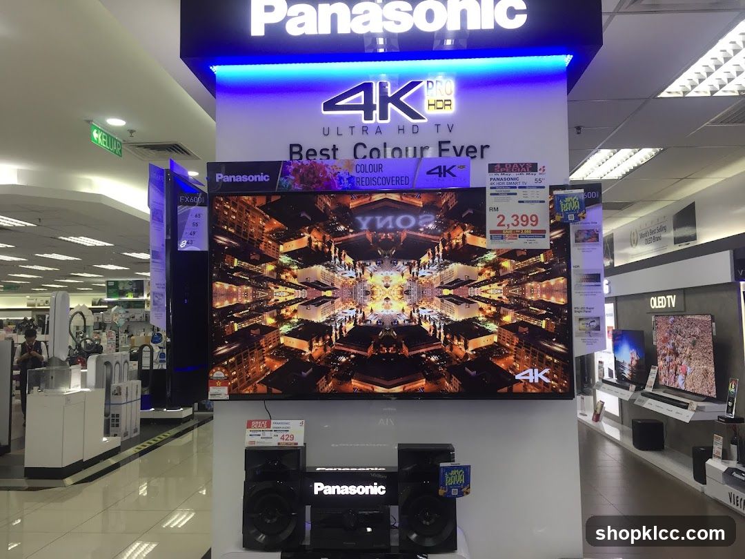 Panasonic TV Display in Store
