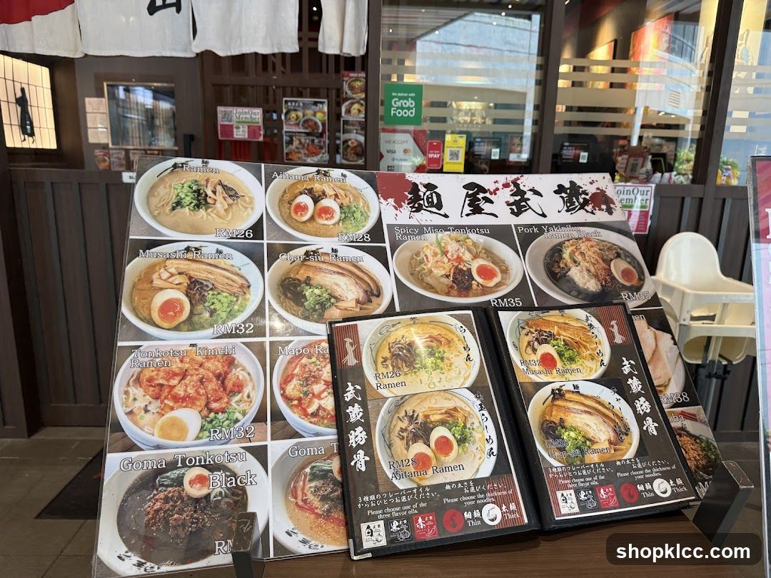 Ramen Menu Display