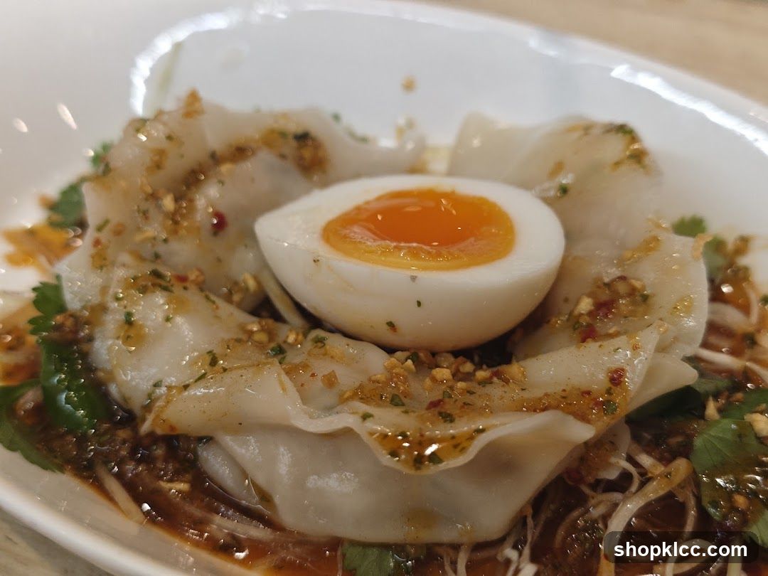 Noodle Dish with Soft-Boiled Egg