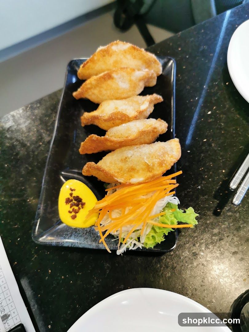 Fried Dumplings with Garnish