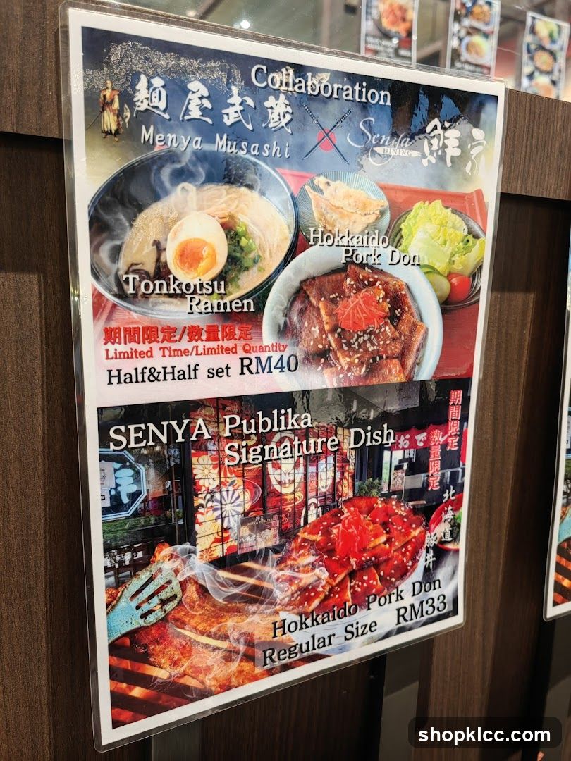 Senya Collaboration Menu Board