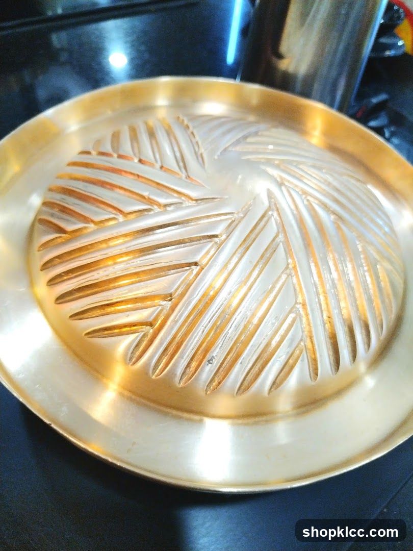 Golden Patterned Plate