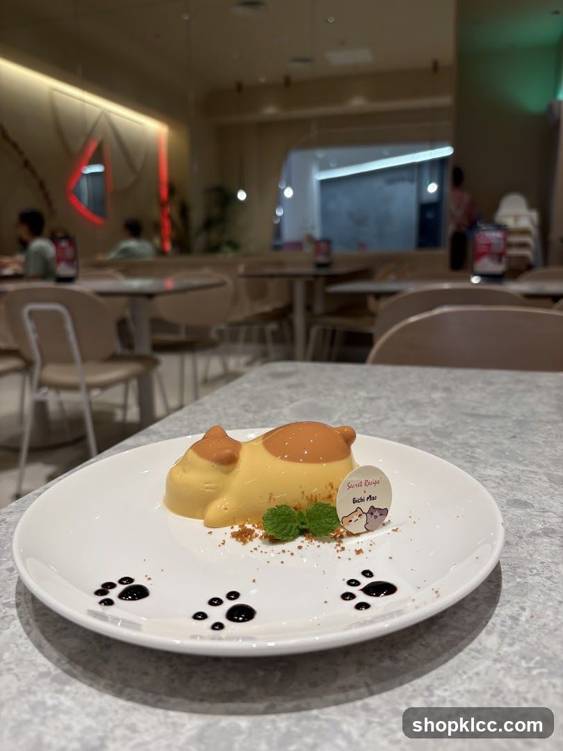 Dessert with Cat Design