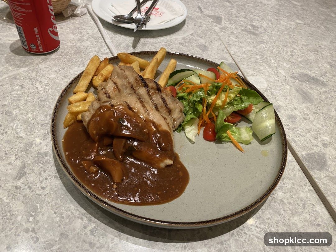 Chicken Steak with Fries and Salad