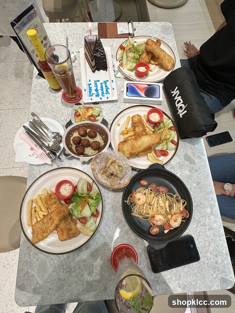Birthday Celebration with Food