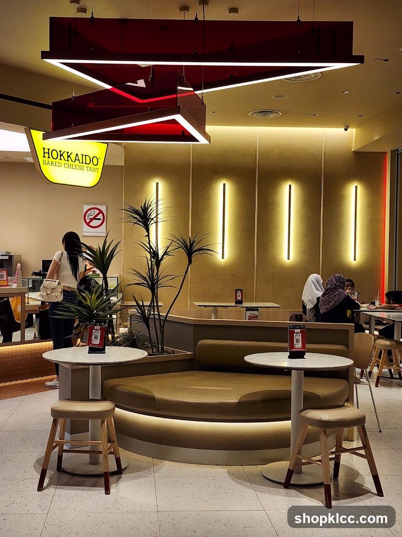 Interior of a Hokkaido Baked Cheese Tart shop