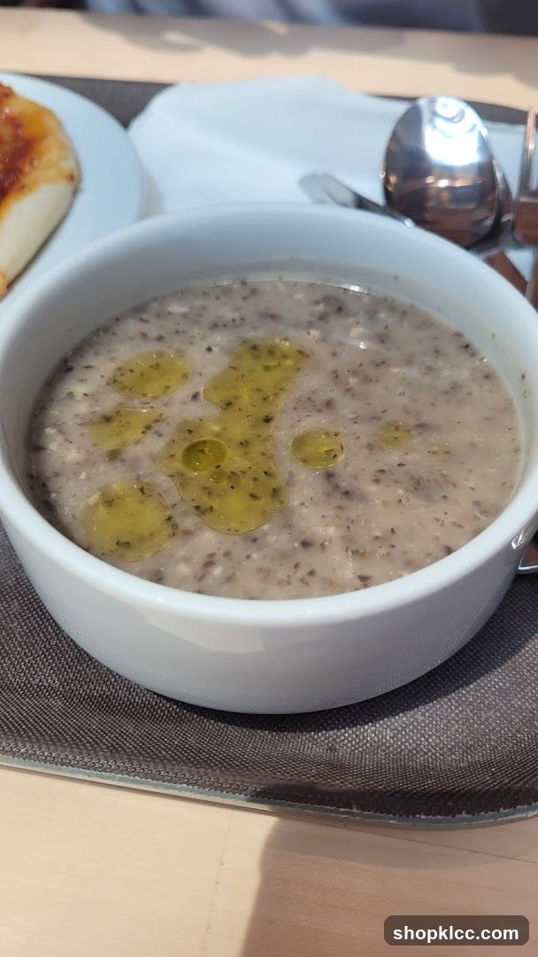 Mushroom Soup with Olive Oil