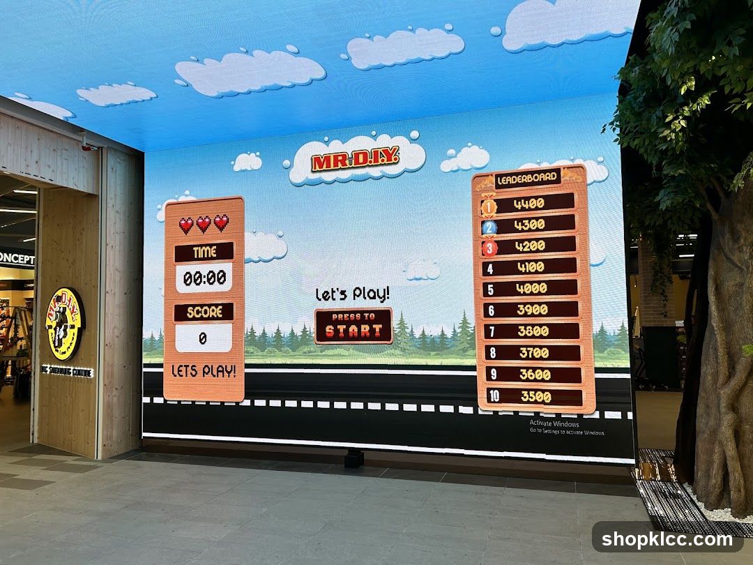 MR.DIY Game Display