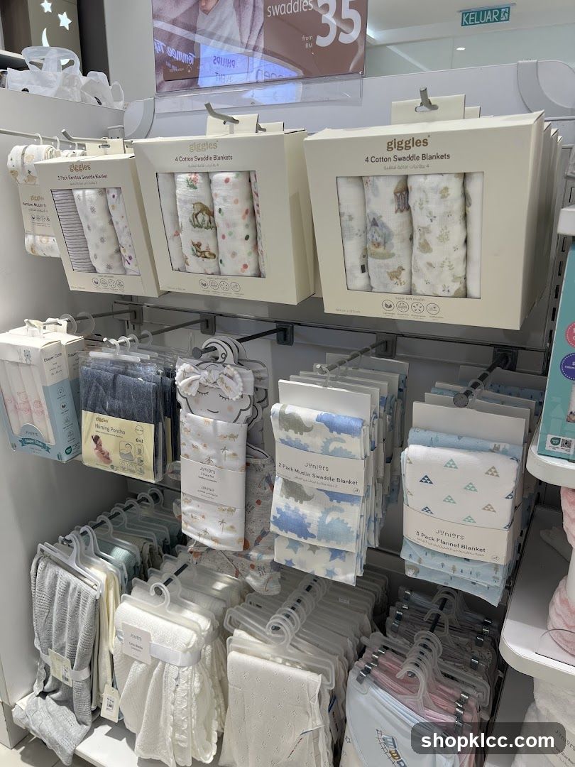 Baby Swaddles and Blankets Display