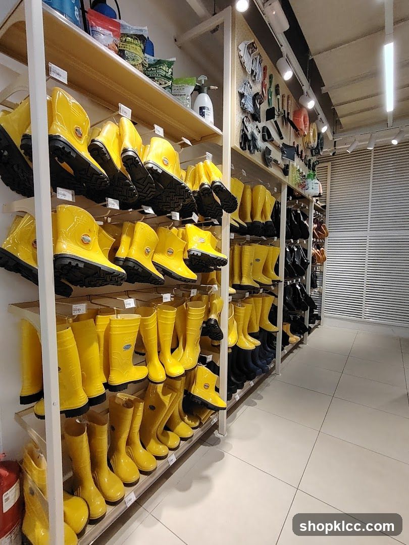Yellow Boots Display