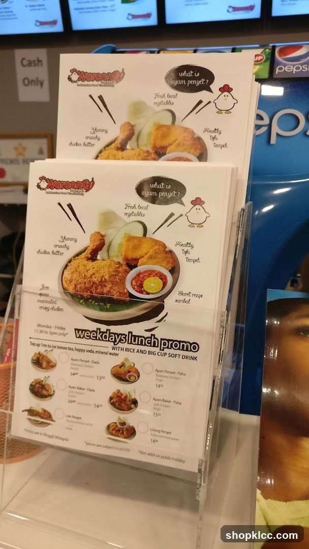 Weekdays Lunch Promo Menu