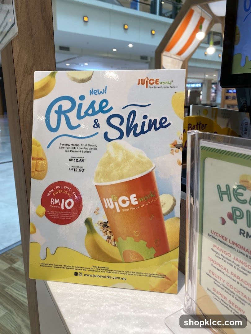 Juice Works Rise & Shine Promotion