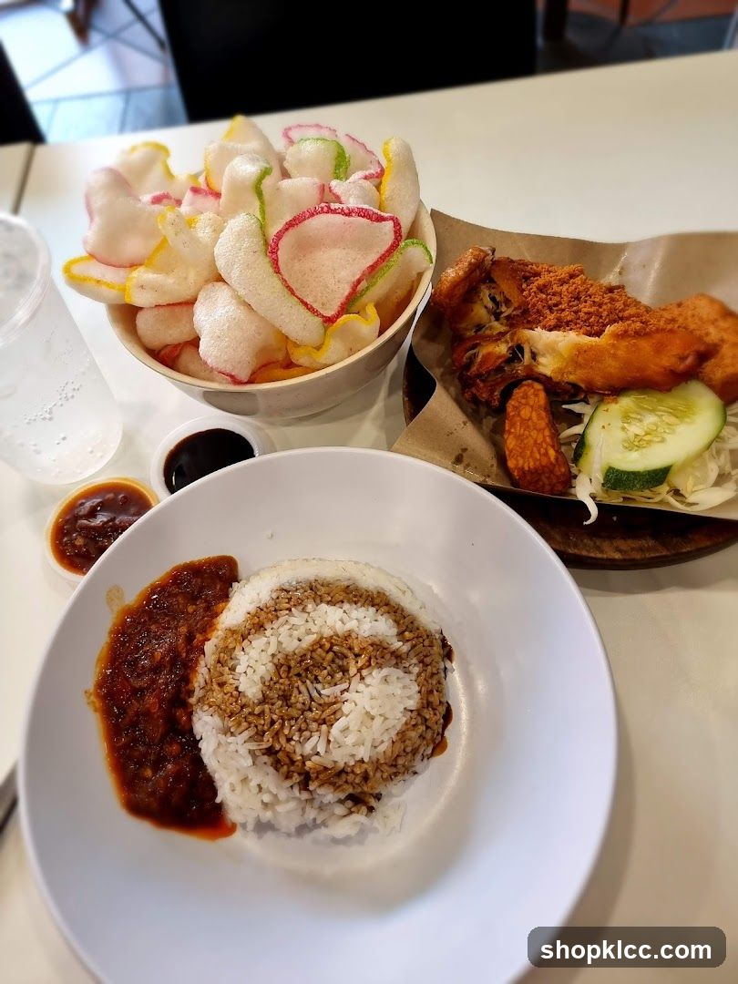 Fried Chicken Meal with Rice and Crackers