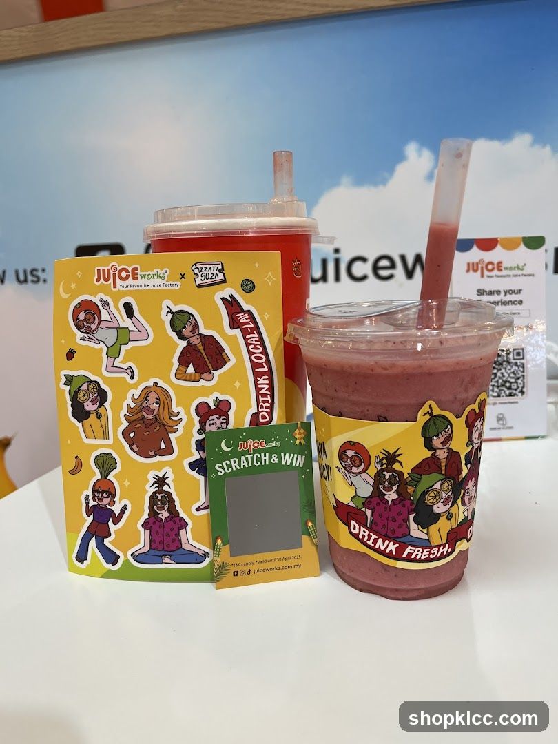 Juice Works promotional items