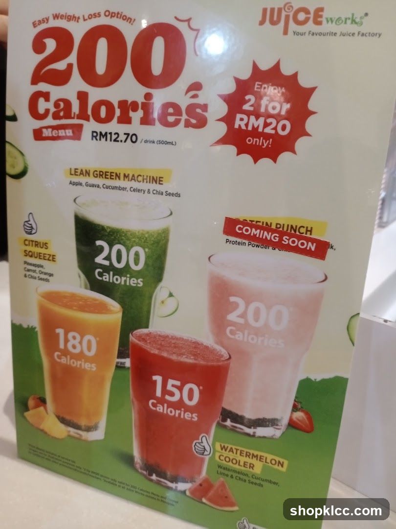 Juice Works Menu
