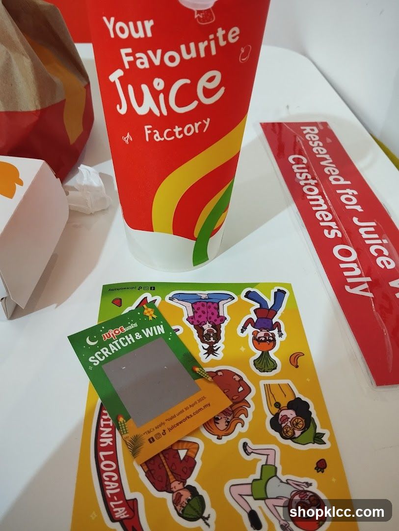 Juice Factory Promotional Items