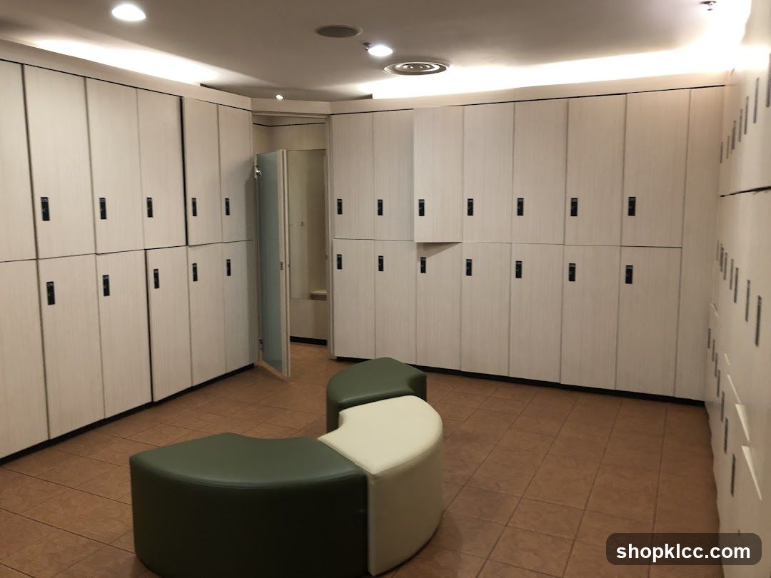 Locker Room with Seating