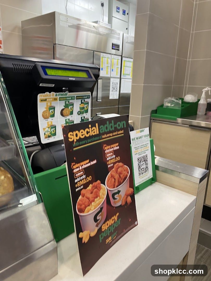 Subway Special Add-On