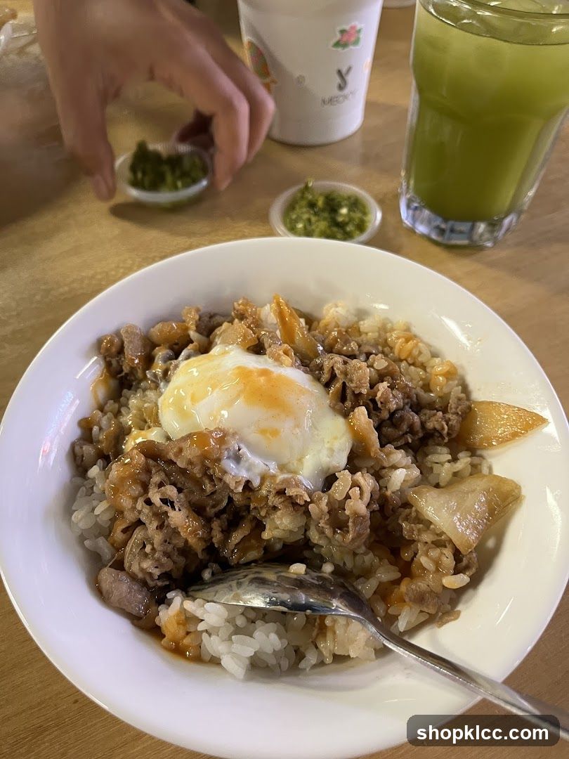 Beef and Egg Rice Bowl