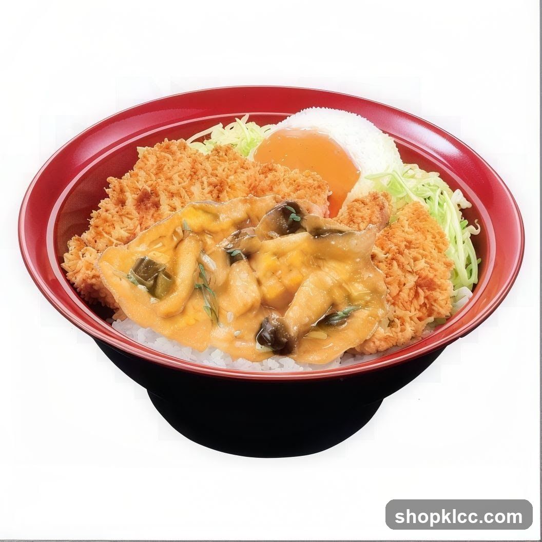 Donburi with Fried Pork and Sauce