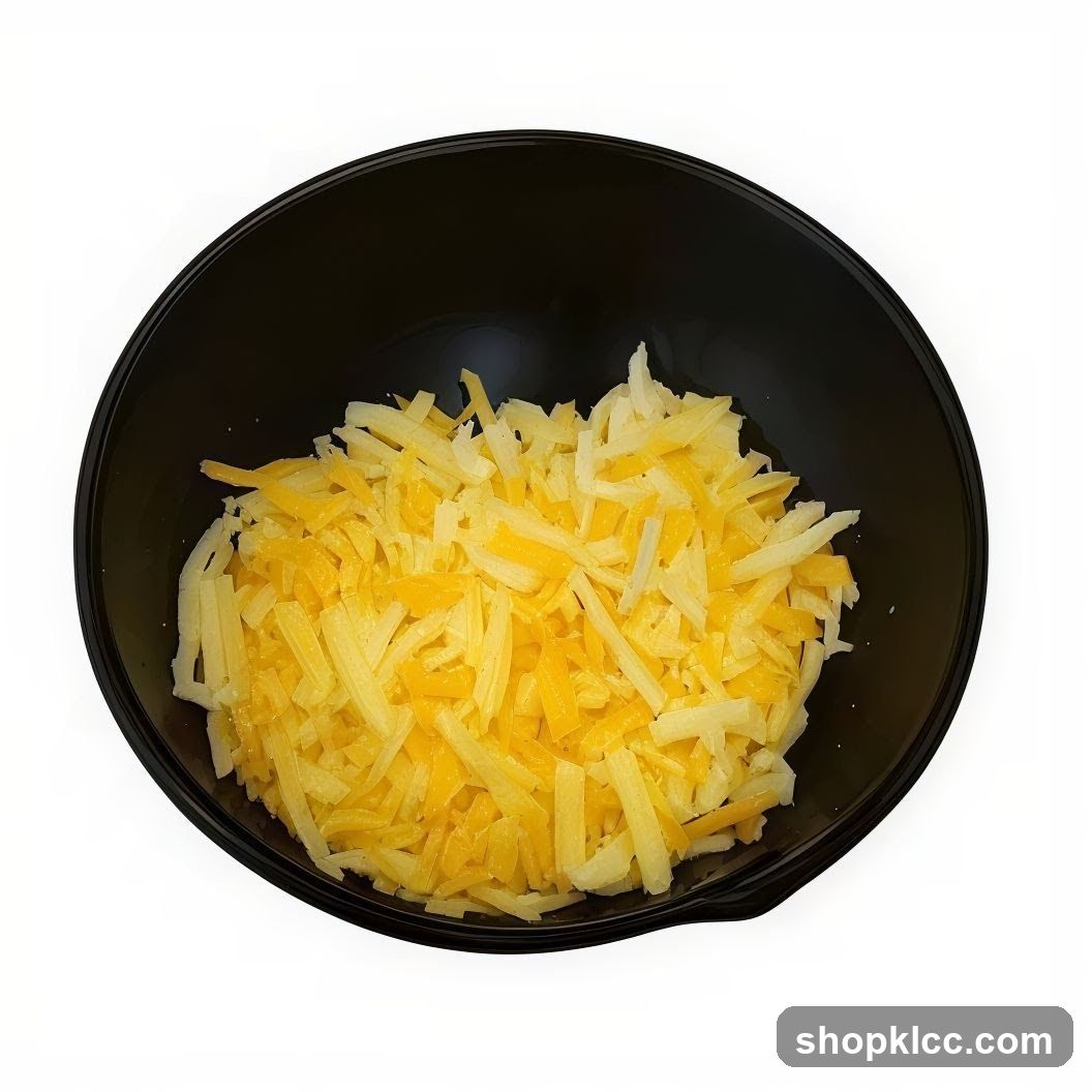 Shredded Cheese in Bowl