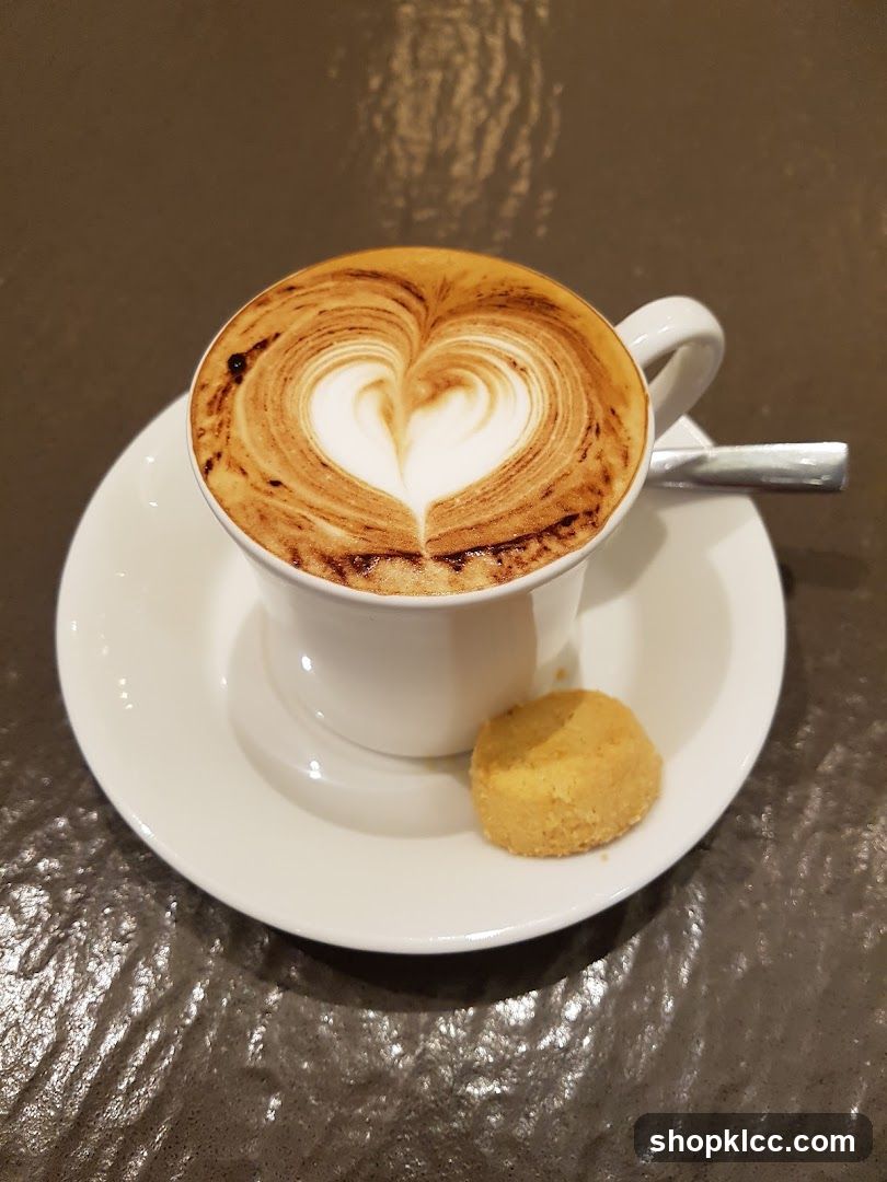 Cappuccino with Heart Latte Art