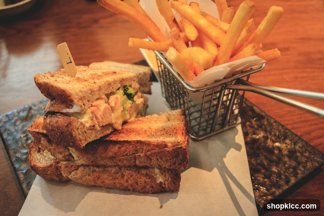 Sandwich and Fries