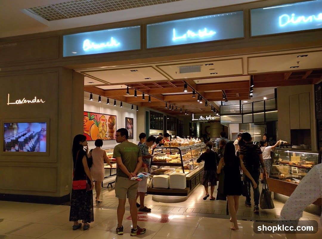 Bakery interior with customers