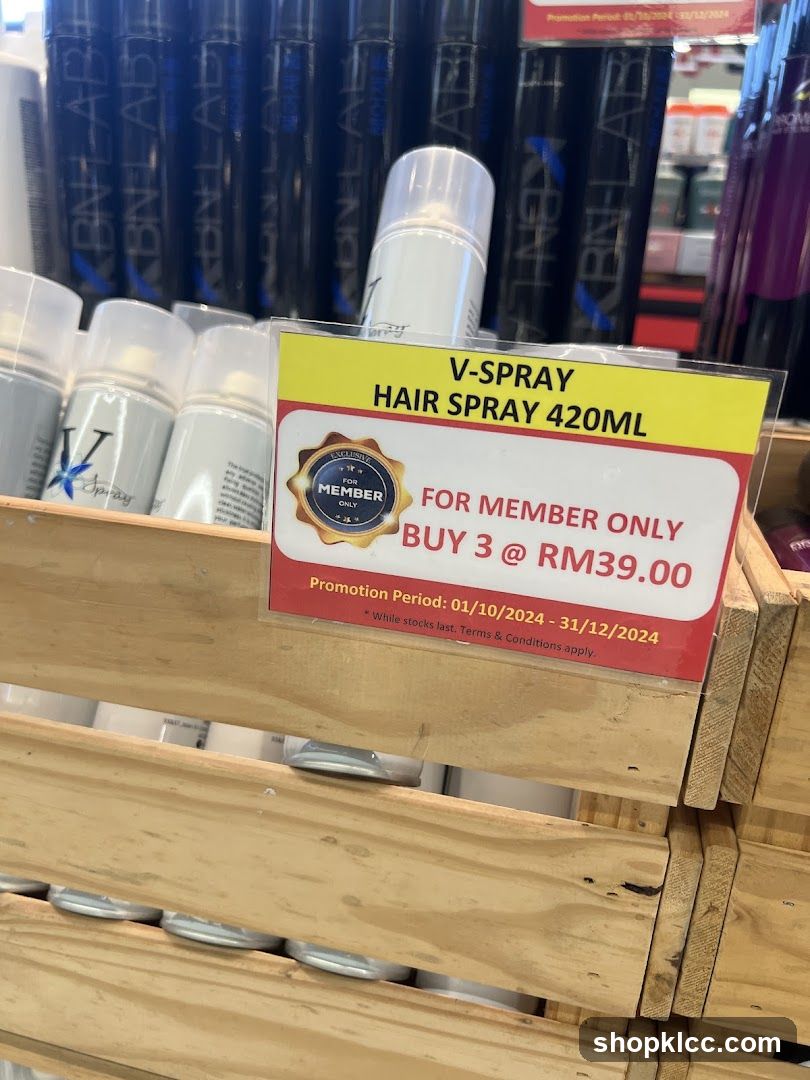 V-Spray Hair Spray Promotion