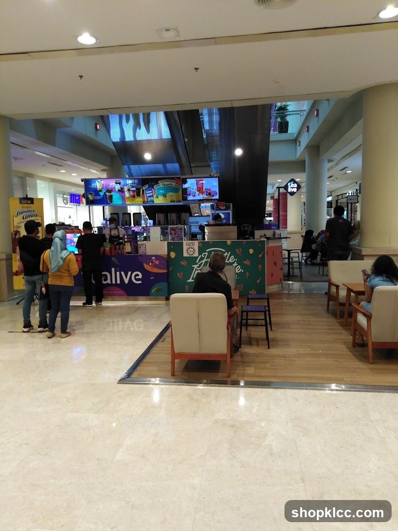 Tea shop in a mall