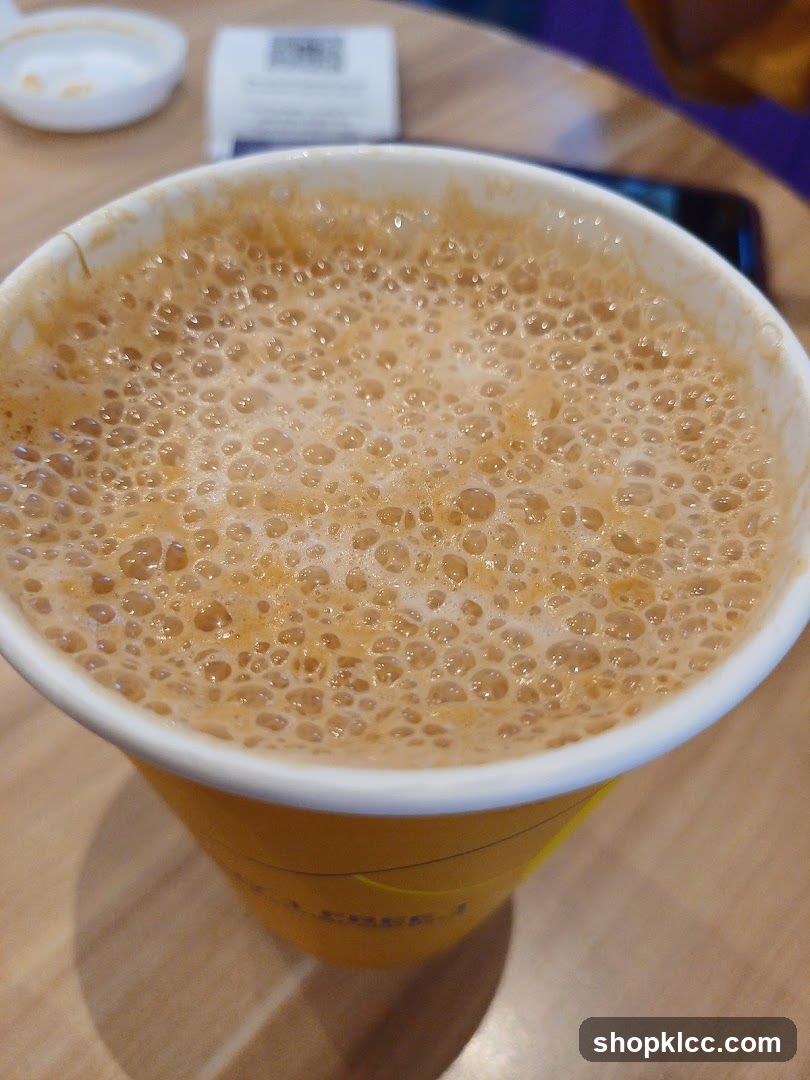 Foamy Drink in a Cup