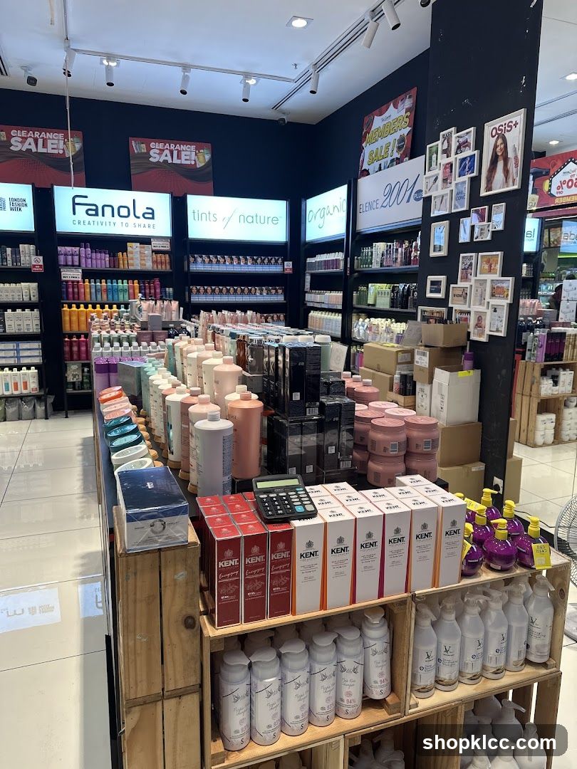 Hair and Beauty Products Display